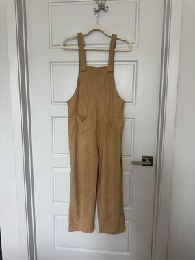 Tan Corduroy Overalls Jumper
